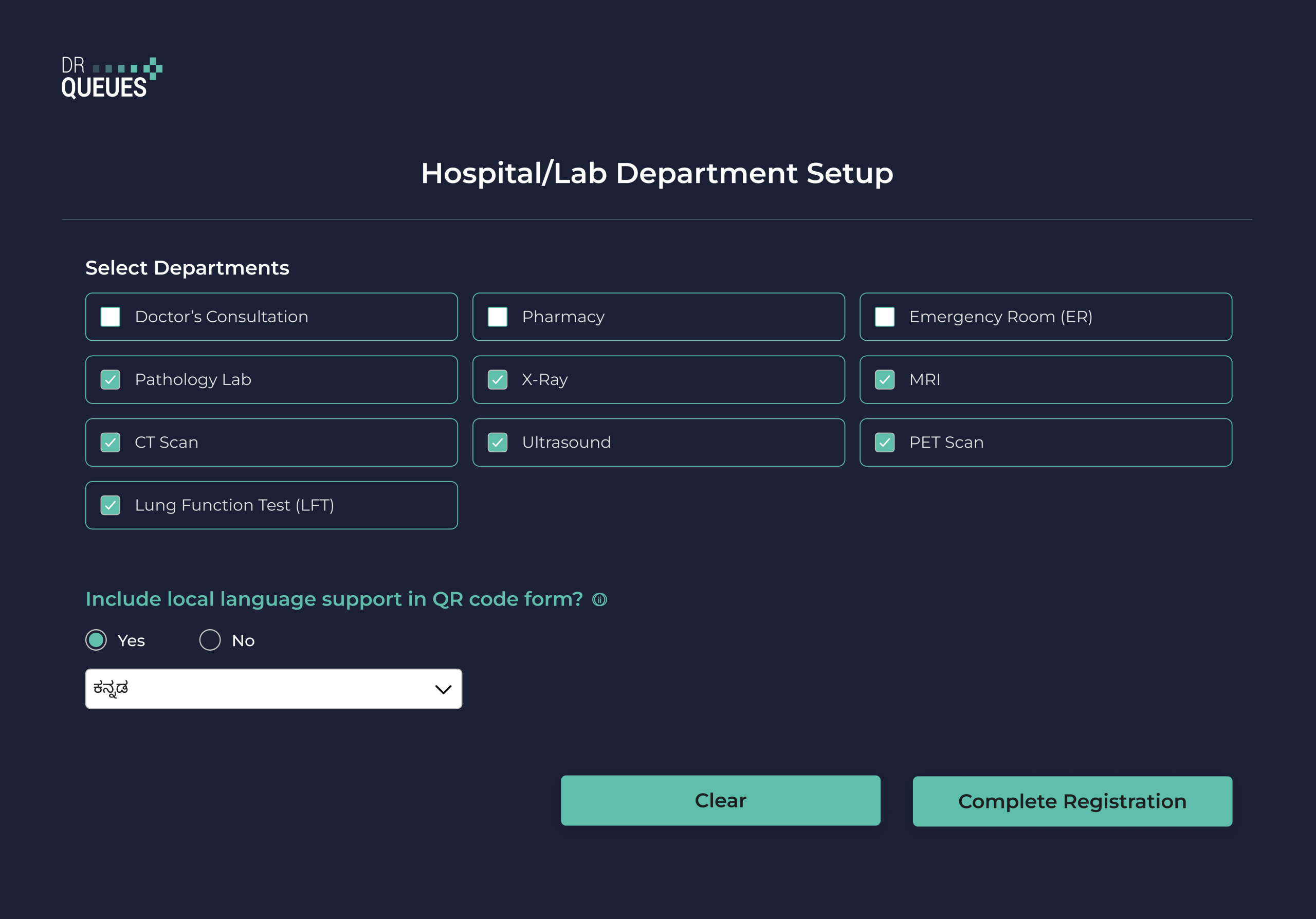 Department Setup
